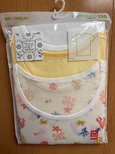 UNIQLO コットンメッシュインナー　半袖　110