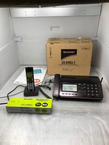 SHARP シャープ FAX 電話機　UX-610CL ブラウン　子機付属 