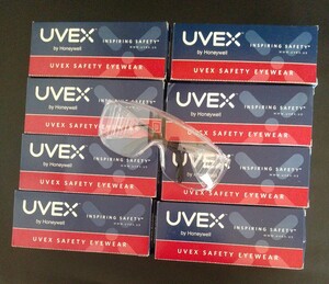 UVEX 8本組 安全メガネ 保護メガネ セフティゴーグル