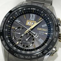 美品 SEIKO セイコー アストロン SSE139J1 8X42-0AB0G 海外モデル GPSソーラー チタン ネイビー文字盤 メンズ 箱保付き 送料無料_画像2