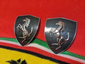 ★希少!!未使用!! F430 360モデナ カーボン フェンダーエンブレム フェラーリ Ferrari Carbon Fender Emblem Shield 70002230★