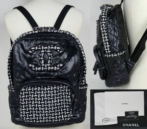 CHANEL COCO NEIGE シャネル ココネージュ ツイードトリミング マトラッセ ナイロン バックパック リュック バッグ b7934