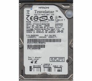 ★ Используемая работа ★ 2.5 -Inch Notebook HDD 100GB Hitachi IDE Hard Disc HTS421210H9AT00 4200RPM ★ Бесплатная доставка ★ Доступна начальная безопасность