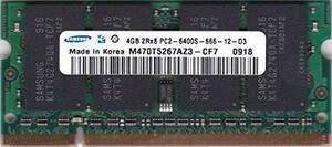 ★中古美品★ノート用メモリ samsung PC2-6400S DDR2 800 4GB ★送料無料★１か月保証