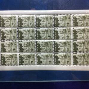 蔵［日本観光地百選］8円切手20枚シート 1951年 未使用 糊ありの画像1