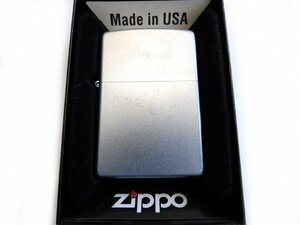 5番 美品 zippo ジッポー オイルライター ■ E06 シルバー系カラー 無地 艶消し 喫煙具 □5L6DS