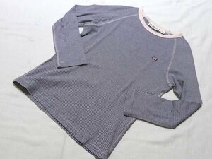 ※送料無料 K90 ポロ ジーンズ ラルフローレン ボーダー カットソー ◆ M レディース ピンク系 ネイビー系 ▼ POLO JEANS RALPH LAUREN 5K6