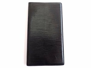 ヴィトン ■R20522 MI8910 手帳カバー アジェンダポッシュ 旧型 エピ ノワール Louis Vuitton □5I6DS