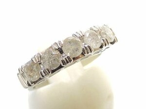 Pt900 プラチナ ダイヤ 1.00ct リング ■ 5.3g 11号 レディース ダイヤモンド 指輪 □4H6DS