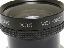 まだ美品 SONY ソニー VCL-0537 ワイド コンバージョン レンズ ×0.5 ◇ ブラック WIDE CONVERSION LENS カメラアクセサリー ▼ ヨト0/6D_画像2