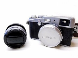 ※動作確認済み※ 富士フィルム FUJIFILM ■ デジタルカメラ X100 WCL-X100 ワイドコンバージョンレンズ 付き □ 6D ム100