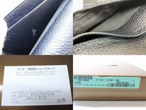 グッチ Wホック 財布 ■ 231837 ブラック レザー シルバー ロゴ 金具 メンズ レディース 長財布 GUCCI □5G6DS_画像4