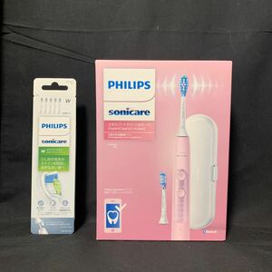 未使用品 PHILIPS sonicare エキスパートクリーン 充電式音波電動歯ブラシ HX962 / 07 ピンク 替ブラシ 付き 電動歯ブラシ フィリップス 