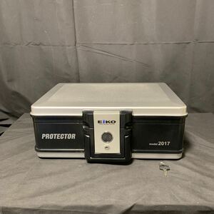 EIKO PROTECTOR model 2017 エーコー 耐火 防水 金庫 貴重品 ボックス セキュリティ 防犯 防水プロテクターバッグ シリンダー式 鍵付き