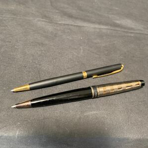 WATERMAN ウォーターマン PARKER パーカー ボールペン 2本 まとめ ブラック 試し書き済み ツイスト式 筆記用具 文房具 の画像6