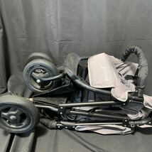 AirBuggy COCO エアバギー ココ 3輪 ベビーカー グレー 説明書 レインカバー 空気入れ 付き ブレーキ 首座り〜3歳位まで ベビー用品 _画像7