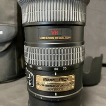 Nikon ED AF-S VR-NIKKOR 70-200mm 1:2.8G φ77 ニコン 一眼レフ カメラ レンズ ケース 付き ブラック _画像2