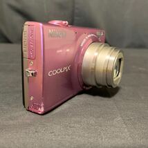 Nikon COOLPIX S6100 ピンク コンパクトデジタルカメラ バッテリー 1個 通電確認済み ニコン クールピクス デジカメ_画像3