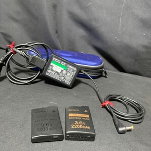 SONY PSP PSP-3000 ブルー ソニー プレイステーションポータブル 本体 充電器 ソフト3本 付き 動作確認済み バッテリー膨張 ガンダム 他の画像9