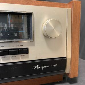 Kensonic Accuphase T-100 AM FM STEREO TUNER 動作未確認 ケンソニック アキュフェーズ AM/FMステレオチューナー オーディオ機器 の画像2