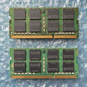 SAMSUNG 8GB×2枚 計16GB DDR3 PC3L-12800S-11-12-F3 中古動作品 ノートPC用 メモリ【NM-307】の画像2