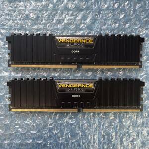 CORSAIR VENGEANCE LPX 16GB×2枚 計32GB DDR4 2666MHz 中古 デスクトップ メモリ【DM-815】