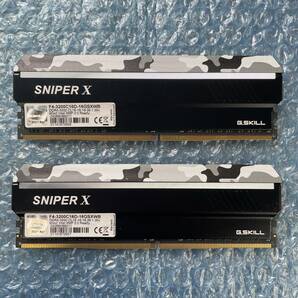 G.SKILL SNIPERX 8GB×2枚 計16GB DDR4-3200 中古 デスクトップ メモリ【DM-821】の画像2