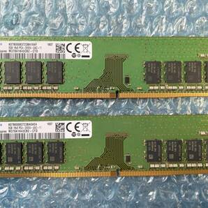 SAMSUNG 8GB×2枚 計16GB DDR4 PC4-2666V-UA2-11 中古動作品 デスクトップ メモリ 【DM-788】の画像1