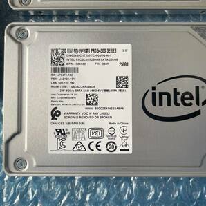 INTEL 256GB SSD 7個セット PRO 5450S SERIES 2.5インチ SATA 6Gb/s 正常 中古動作品【D-102】の画像2