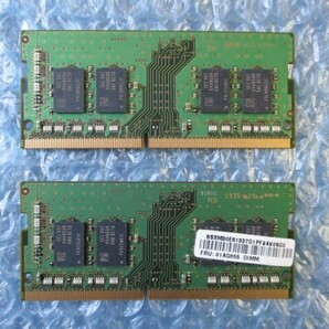 SAMSUNG 8GB×2枚 計16GB DDR4 PC4-2666V-SA1-11 中古 ノートPC用 メモリ【NM-295】の画像4