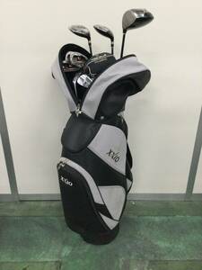 【206】XXIO キャディバッグ ドライバー ブリヂストン PING TaylorMade アイアン Black Milled Face ゴルフクラブセット 中古