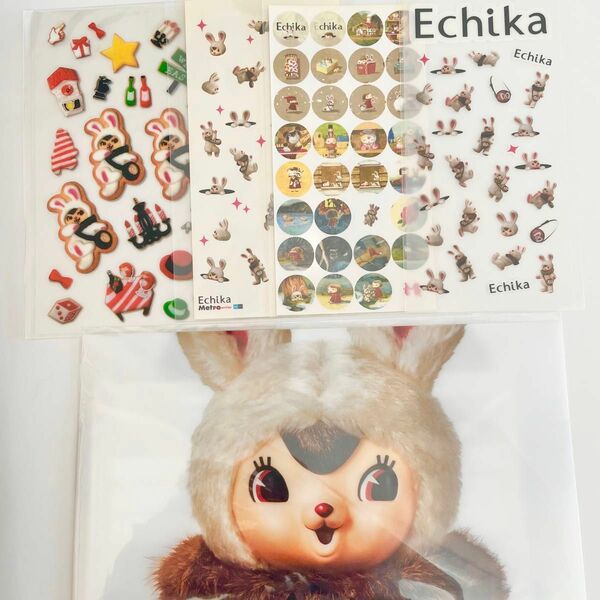 マスクケース　シール　エチカ　ECHIKA 非売品　グッズ　大塚勝俊　エチカちゃん　ステッカー　まとめ売り　セット