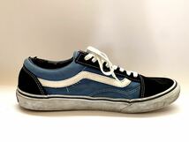 ★ VANS ★ OLD SKOOL US11 29cm VANS Old Skool バンズ オールドスクール スウェード キャンバス スケート スケボー ネイビー ブラック 黒_画像3