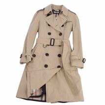 美品 バーバリー BURBERRY コート ライナー付き トレンチコート コットン100％ アウター レディース UK4 ベージュ cf04oo-rm11e27273_画像1