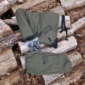 未使用 グリップスワニー GRIP SWANY FIREPROOFTARP 3m×3m ファイヤープルーフ タープ GST-02 オリーブ アウトドア cf04do-rk26y20100の画像2