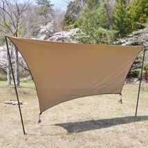 美品 ビジョンピークス VISIONPEAKS FIRE PLACE TC HEXA TARP 2 ファイアプレイス ヘキサ タープ キャンプ アウトドア cf04do-rk26y20105_画像4