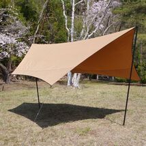 美品 ビジョンピークス VISIONPEAKS FIRE PLACE TC HEXA TARP 2 ファイアプレイス ヘキサ タープ キャンプ アウトドア cf04do-rk26y20105_画像1