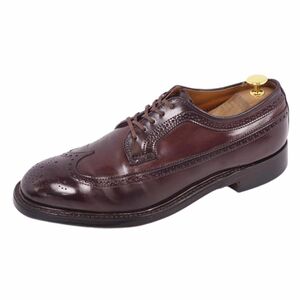 Обувь Олден Олден Олден Кожаная обувь Дерби обувь 5887 Blueblue перед Cordovan Long Wing Leather Shoes Men 8 CF04DB-RM10F09955