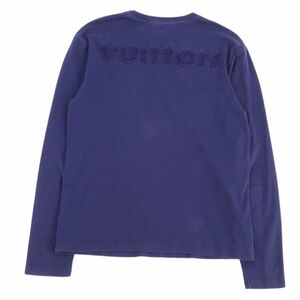 ルイヴィトン LOUIS VUITTON Tシャツ カットソー ロングスリーブ 長袖 ロゴ トップス メンズ XS ネイビー cf04me-rm11f09615