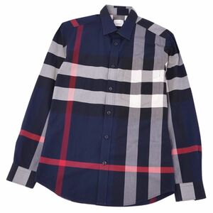  прекрасный товар Burberry BURBERRY рубашка длинный рукав длинный рукав в клетку хлопок tops мужской S многоцветный cf04or-rm11r06737