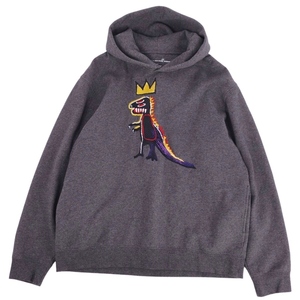 美品 コーチ COACH バスキア Jean Michel Basquiat Hoodie スウェット パーカー プルオーバー 刺繍 トップス メンズ L cf03db-rm11f09427