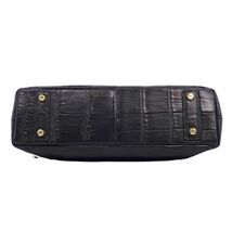 美品 レザージュエルズ LEATHER JEWELS JRA バッグ 2way ハンドバッグ ショルダーバッグ マットクロコ ワニ革 カバン cf04dl-rm05f09876_画像6