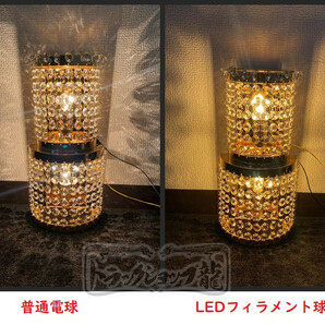 高品質 シャンデリア LED 電球 調光器対応 12V E12 フィラメントタイプ 2000k 2W 壁掛 天吊り ナイアガラ デコトラ サロンバス C0703Sの画像4