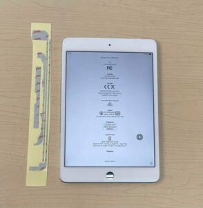中古美品 純正品 iPad Mini 4 フロントパネル 画面 液晶 修理 交換 、画面 パネル 交換テープ 付き カラー白 ジャンク