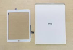 新品 iPad 6 (2018)フロント タッチ パネル ガラス割れ・タッチ不良 修理・交換用 カラー白
