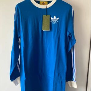 Gucci グッチ　adidas アディダス コラボ　長袖Tシャツ　ワンピース　