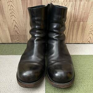 美品 KAZUYUKI KUMAGAI カズユキクマガイ GUIDI FIORE グイディ サイドジップワンピースブーツ レザー ブラック 43