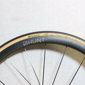 シマノフリー付き!○HUNT ハント 32 AERODYNAMICIST UD CARBON SPOKE DISC XDRドライバー チューブレス カーボンホイールセットの画像7