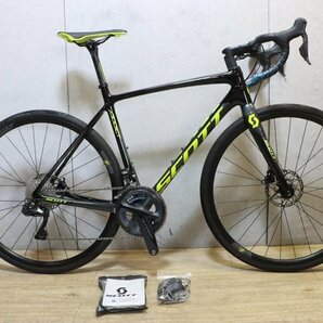 Di2カスタム!!■SCOTT スコット ADDICT 30 DISC SHIMANO ULTEGRA R8070 Di2 2X11S サイズS 2018年モデル 美品の画像1