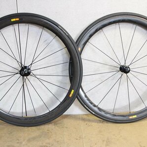 ○MAVIC マビック COSMIC CARBONE 40T シマノフリー 11s対応 チューブラー カーボンホイールセットの画像3